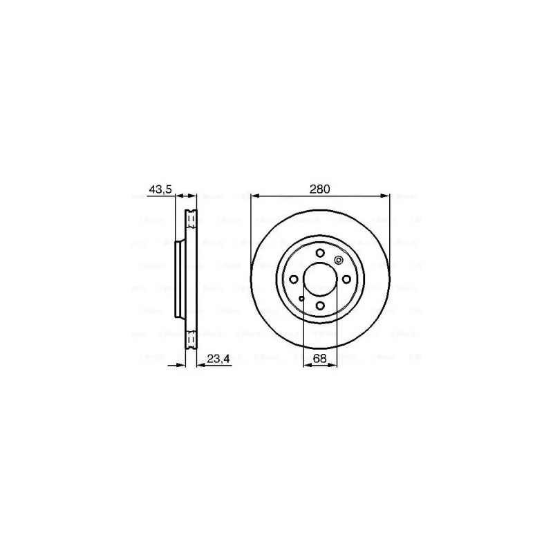 Stabdžių diskas  BOSCH 0 986 478 375