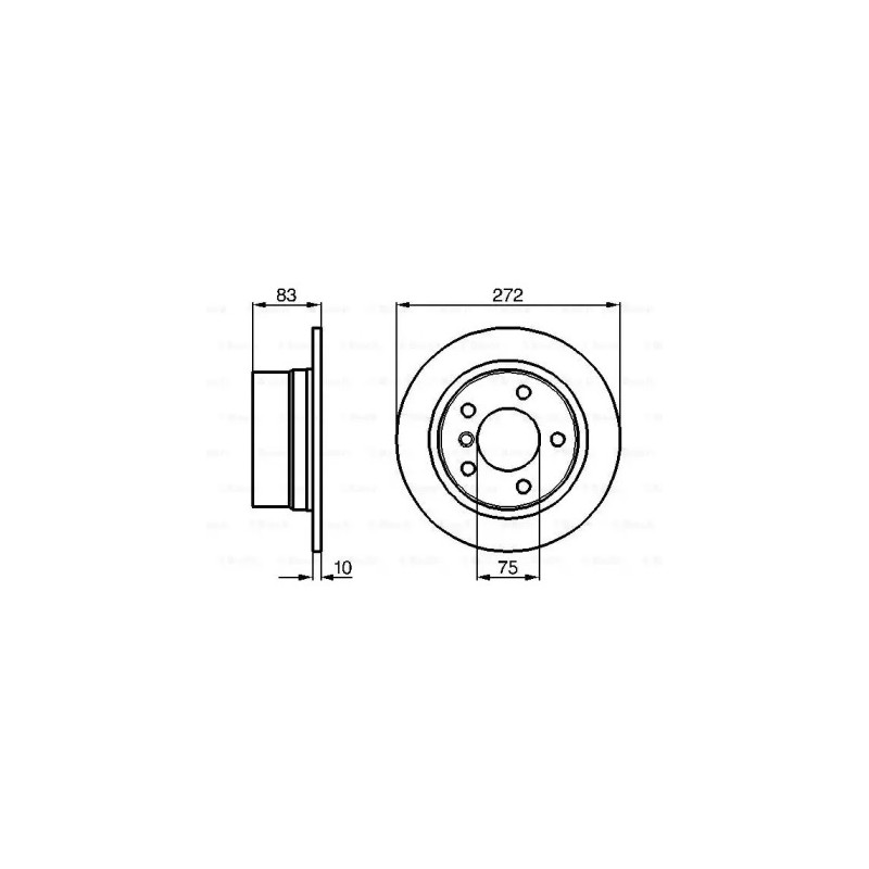 Stabdžių diskas  BOSCH 0 986 478 439