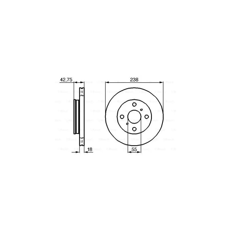 Stabdžių diskas  BOSCH 0 986 478 438