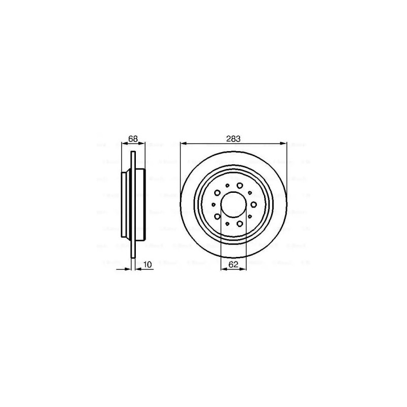 Stabdžių diskas  BOSCH 0 986 478 445