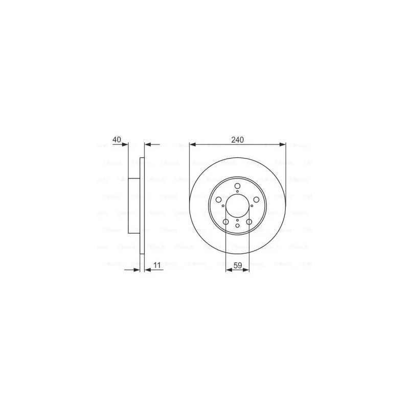 Stabdžių diskas  BOSCH 0 986 478 444