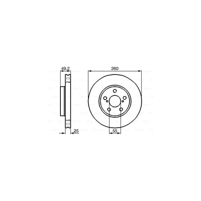 Stabdžių diskas  BOSCH 0 986 478 451