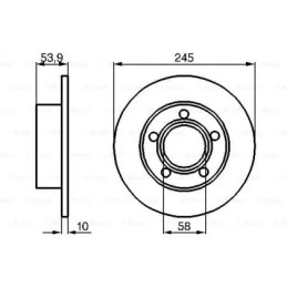 Stabdžių diskas  BOSCH 0 986 478 461