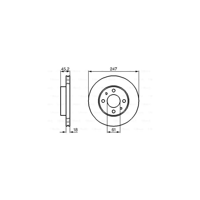 Stabdžių diskas  BOSCH 0 986 478 459