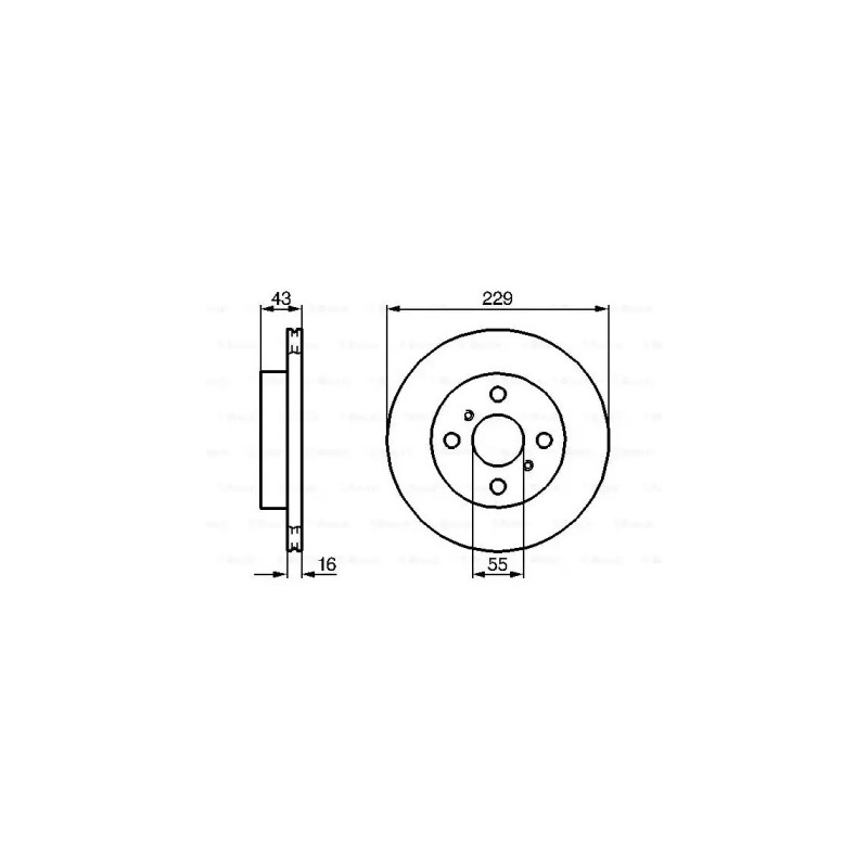 Stabdžių diskas  BOSCH 0 986 478 491