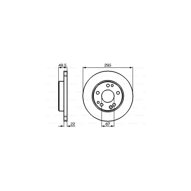 Stabdžių diskas  BOSCH 0 986 478 525