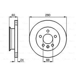 Stabdžių diskas  BOSCH 0 986 478 548