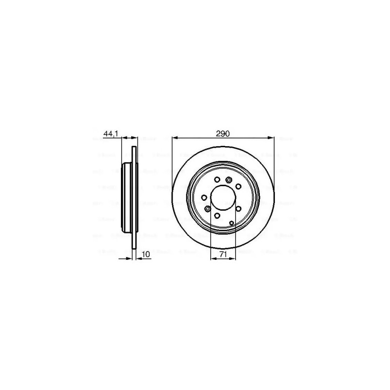 Stabdžių diskas  BOSCH 0 986 478 556
