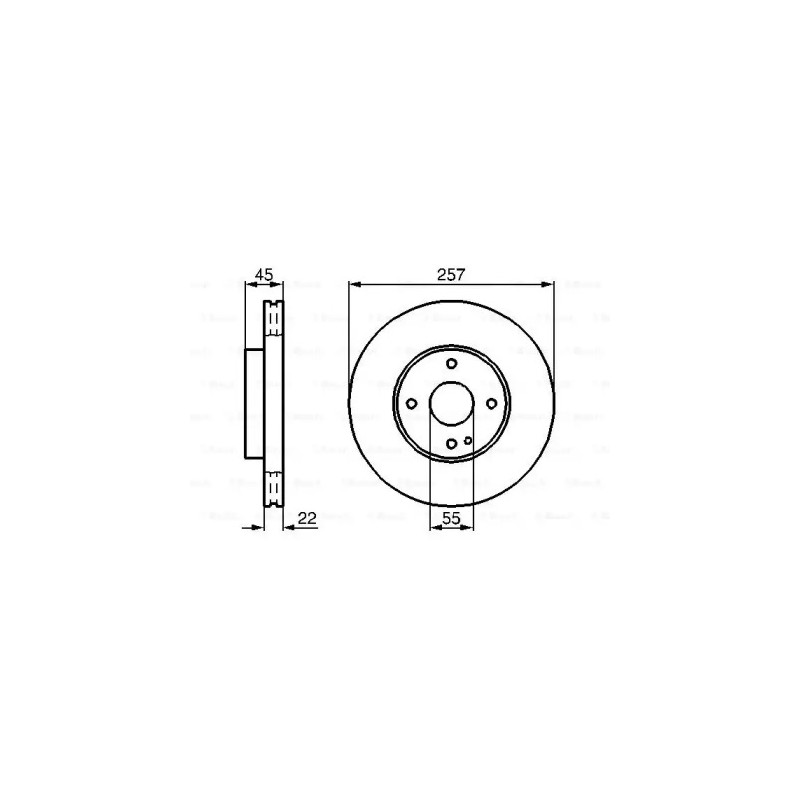 Stabdžių diskas  BOSCH 0 986 478 638