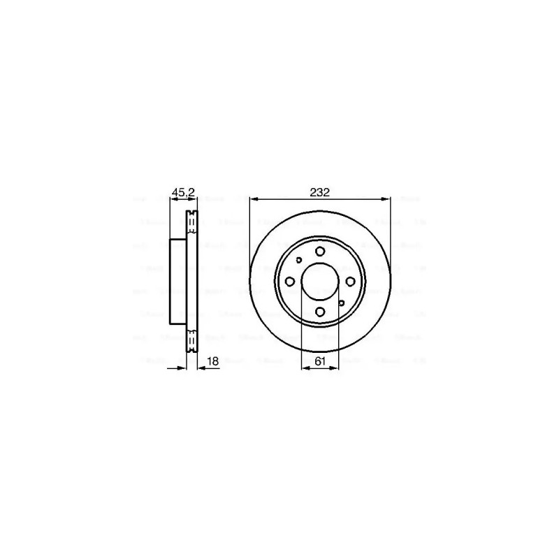 Stabdžių diskas  BOSCH 0 986 478 650
