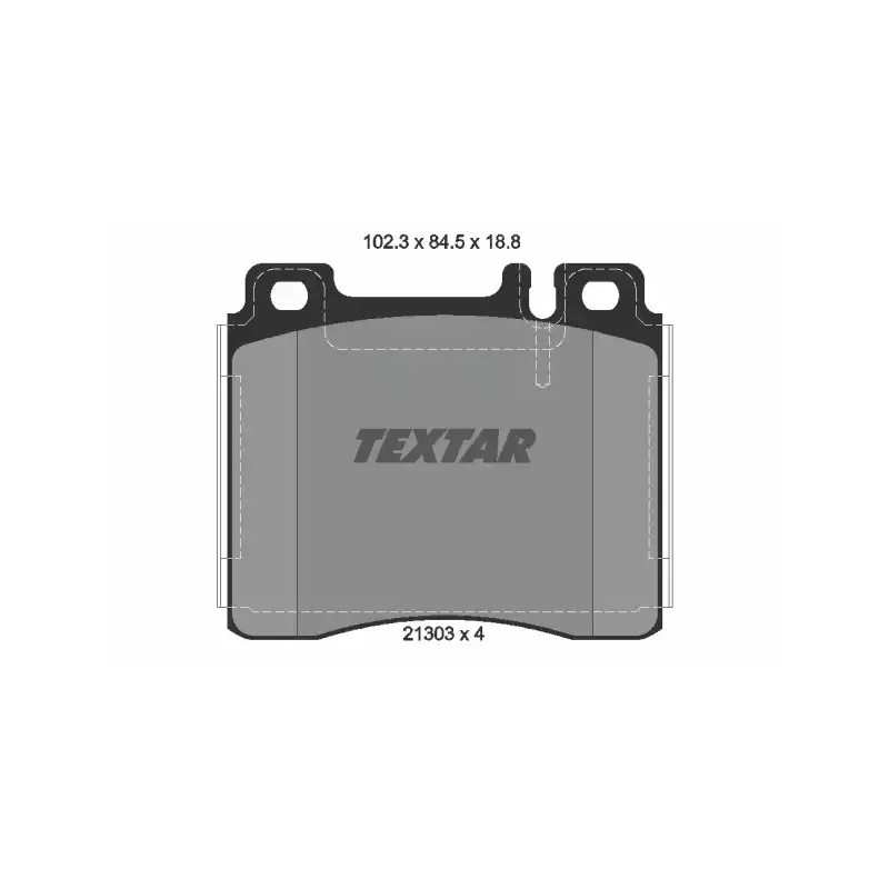 Diskinių stabdžių trinkelių rinkinys  TEXTAR 2130304