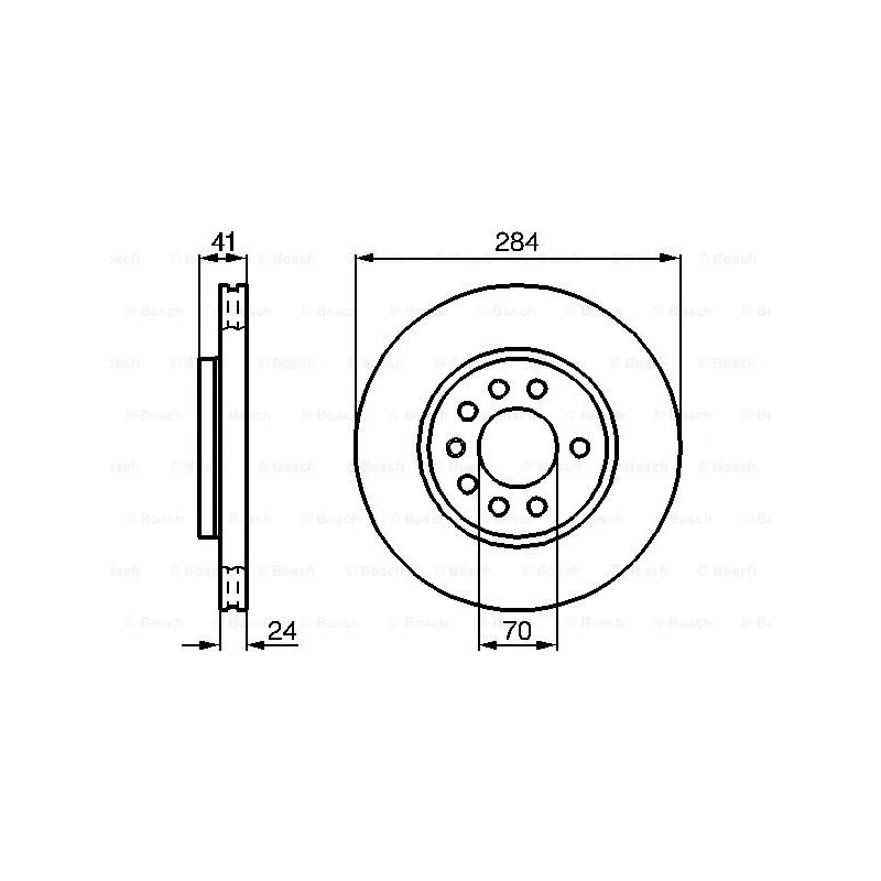 Stabdžių diskas  BOSCH 0 986 478 717