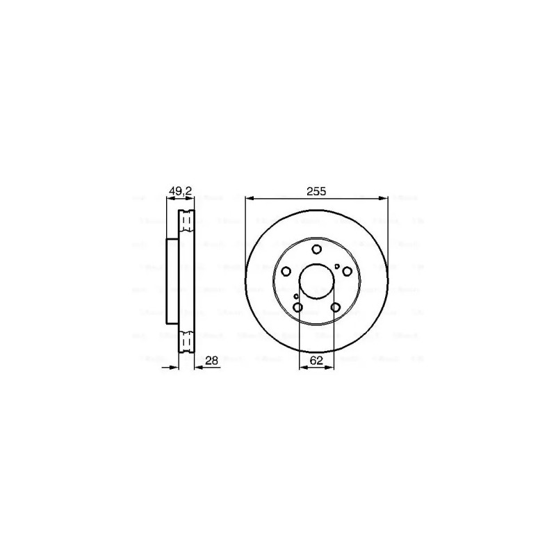 Stabdžių diskas  BOSCH 0 986 478 726