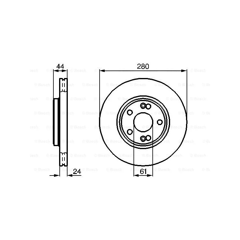 Stabdžių diskas  BOSCH 0 986 478 734