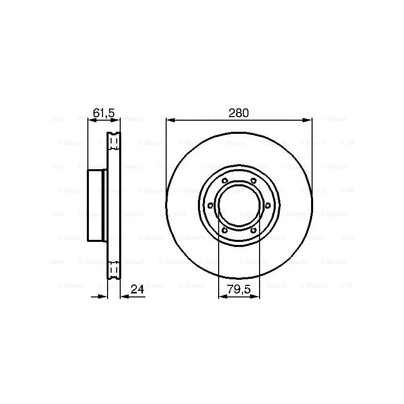 Stabdžių diskas  BOSCH 0 986 478 745