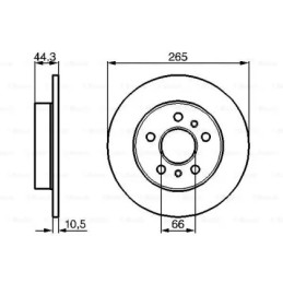 Stabdžių diskas  BOSCH 0 986 478 757