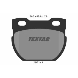 Diskinių stabdžių trinkelių rinkinys  TEXTAR 2347103