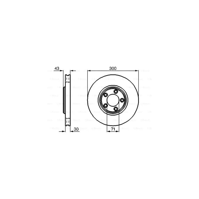 Stabdžių diskas  BOSCH 0 986 478 778