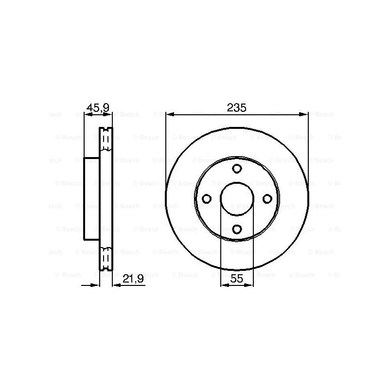 Stabdžių diskas  BOSCH 0 986 478 787
