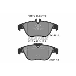 Diskinių stabdžių trinkelių rinkinys  TEXTAR 2425301