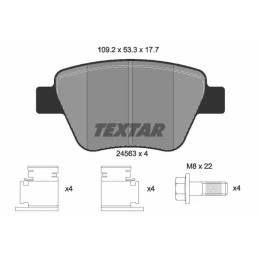 Diskinių stabdžių trinkelių rinkinys  TEXTAR 2456301