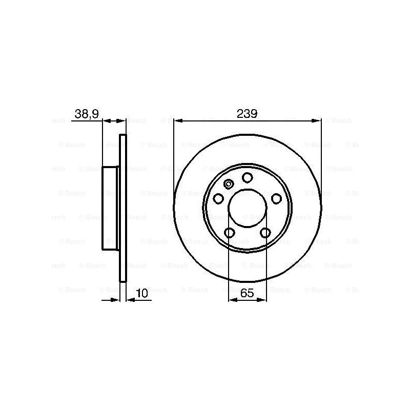 Stabdžių diskas  BOSCH 0 986 478 894