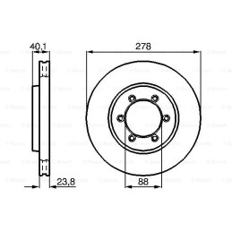 Stabdžių diskas  BOSCH 0 986 478 967