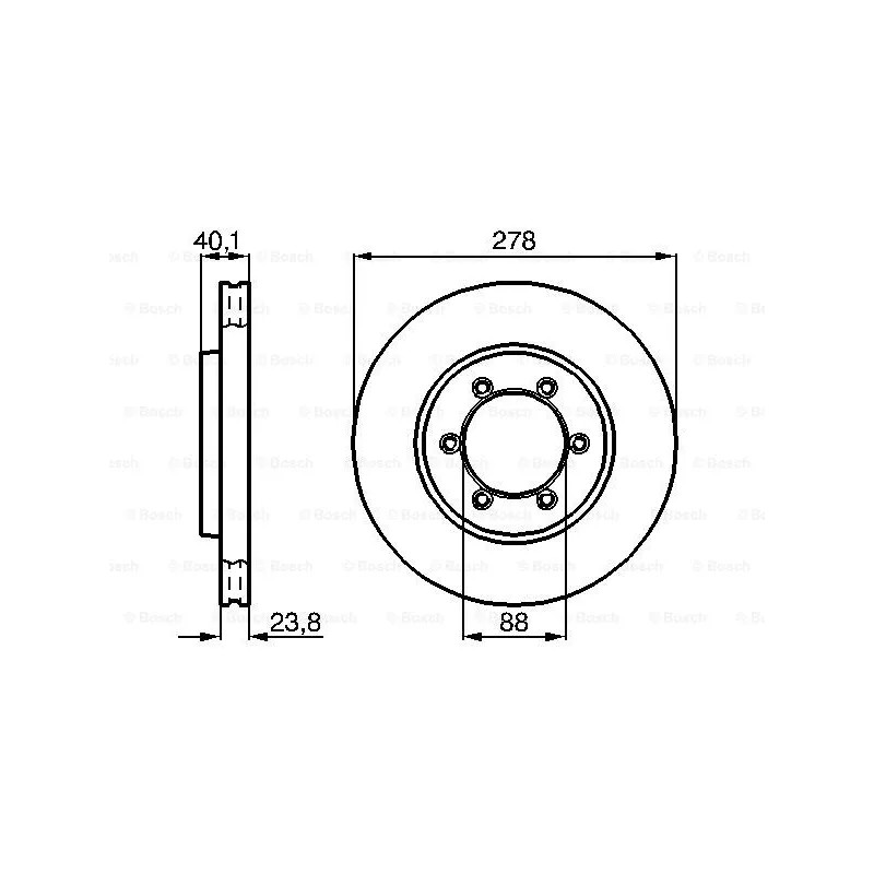 Stabdžių diskas  BOSCH 0 986 478 967