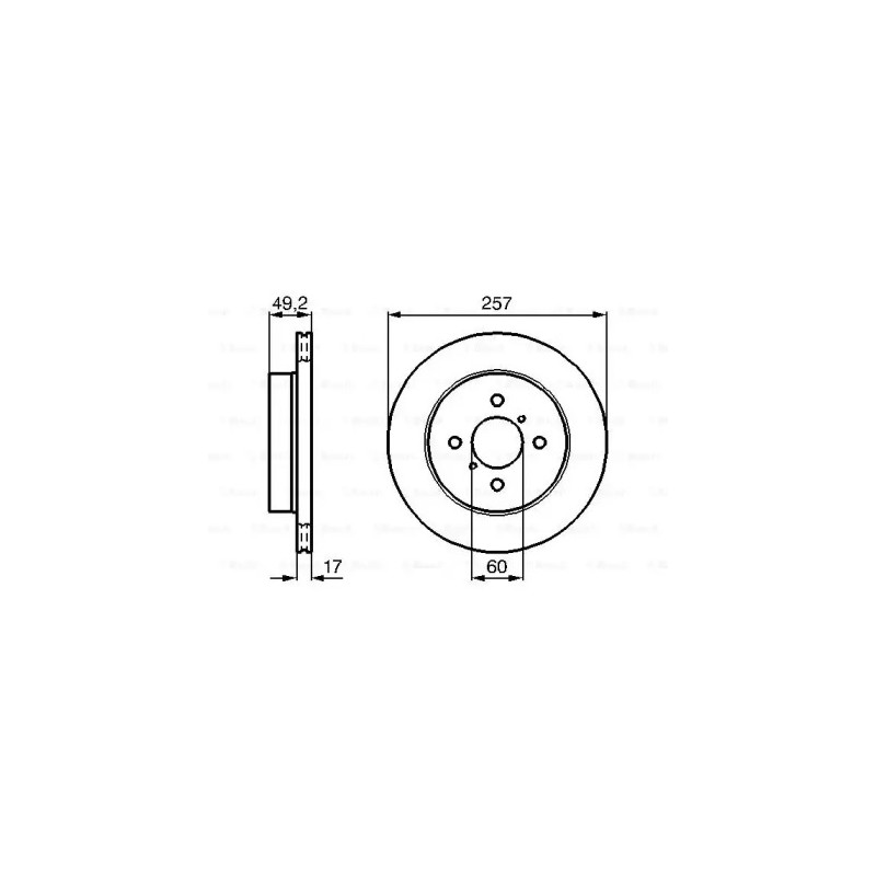 Stabdžių diskas  BOSCH 0 986 478 984