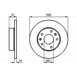 Stabdžių diskas  BOSCH 0 986 478 991