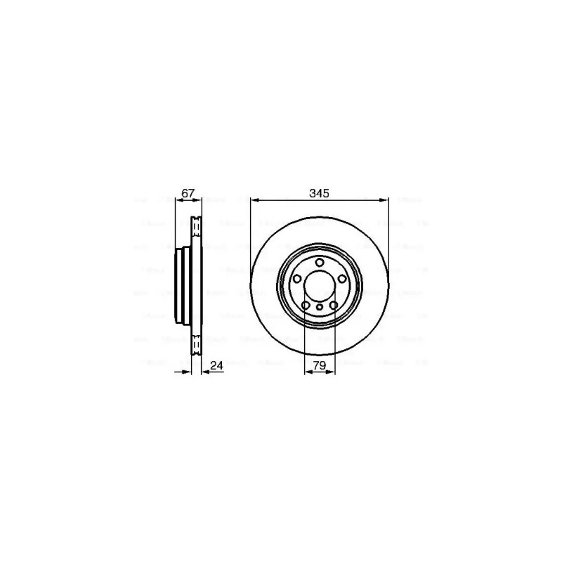 Stabdžių diskas  BOSCH 0 986 479 005