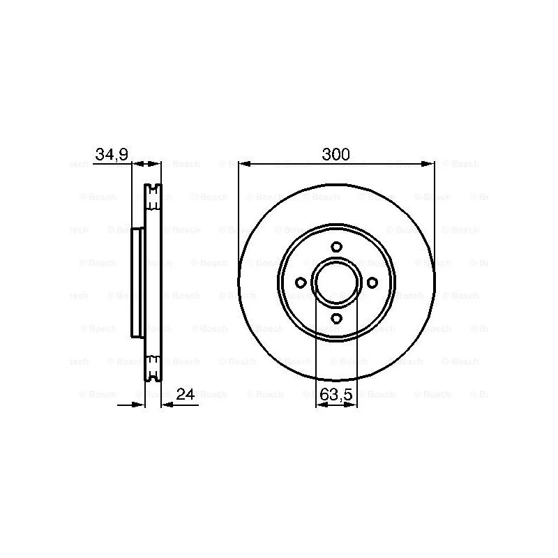 Stabdžių diskas  BOSCH 0 986 479 048