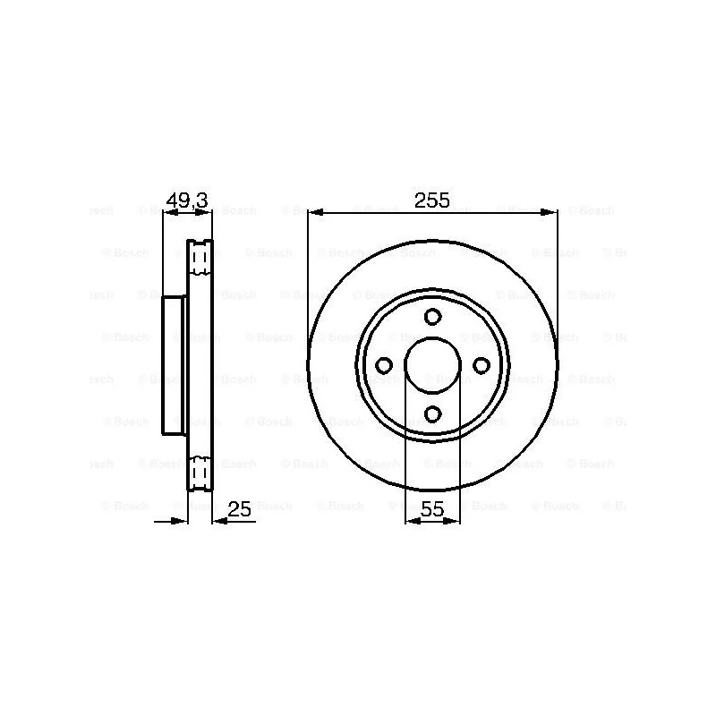 Stabdžių diskas  BOSCH 0 986 479 084