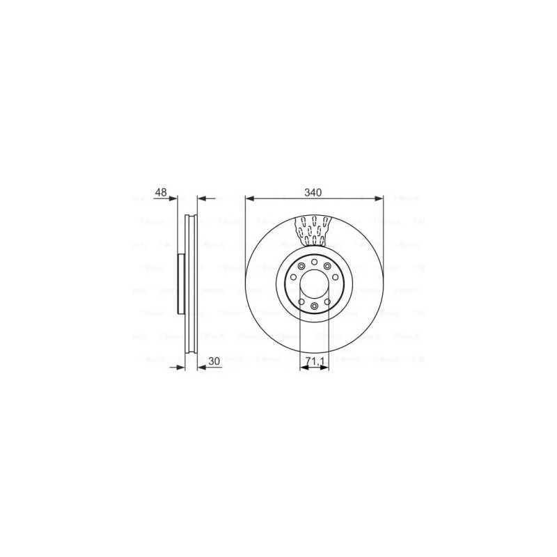 Stabdžių diskas  BOSCH 0 986 479 092