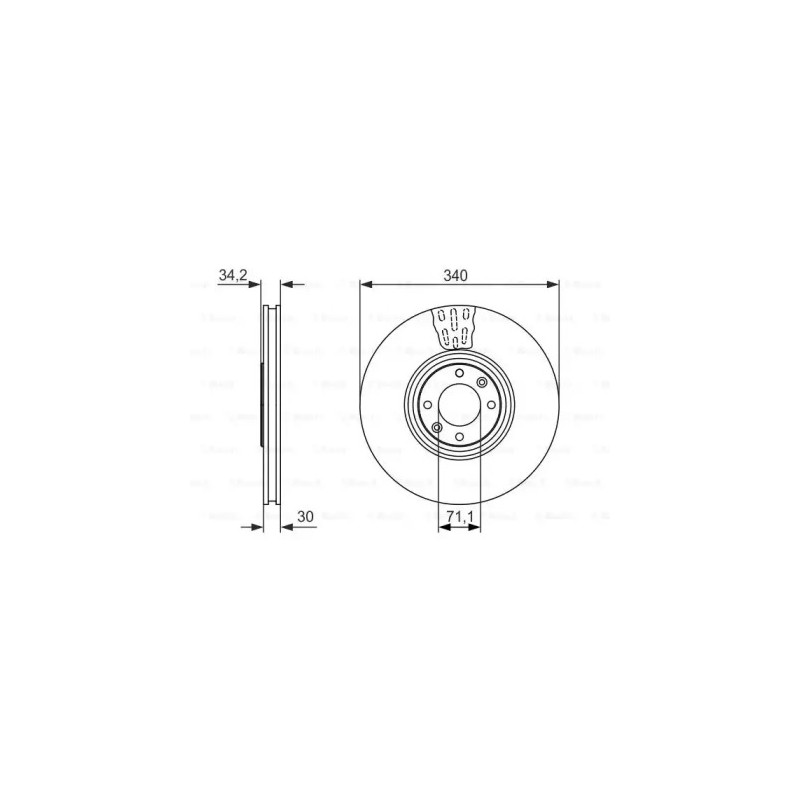 Stabdžių diskas  BOSCH 0 986 479 093