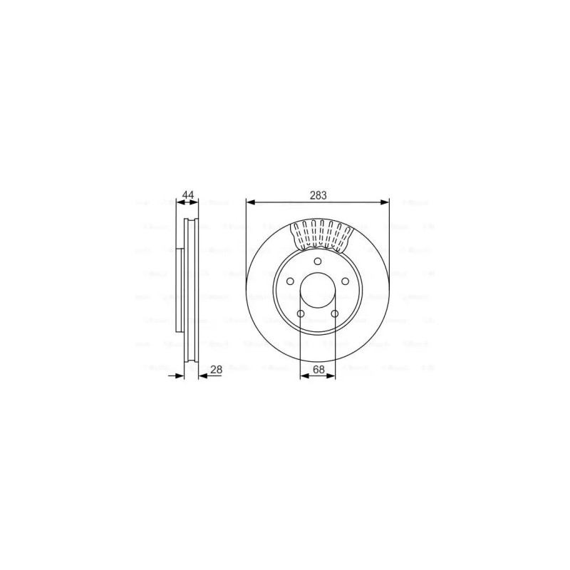 Stabdžių diskas  BOSCH 0 986 479 091