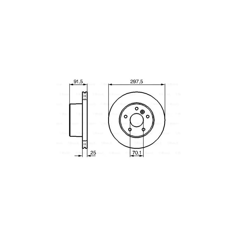 Stabdžių diskas  BOSCH 0 986 479 146