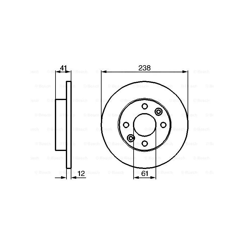 Stabdžių diskas  BOSCH 0 986 479 165
