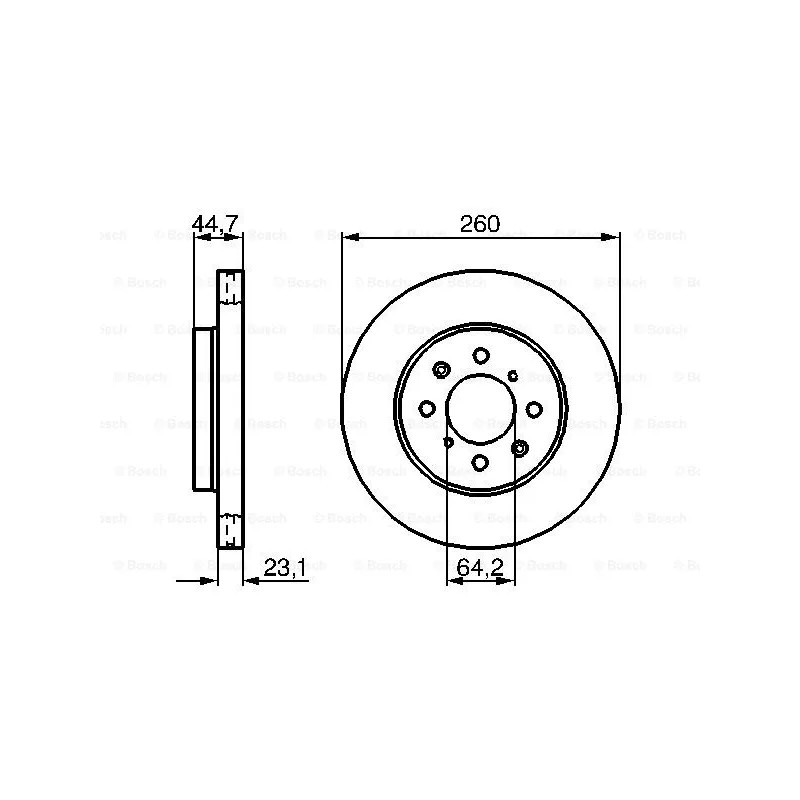Stabdžių diskas  BOSCH 0 986 479 226