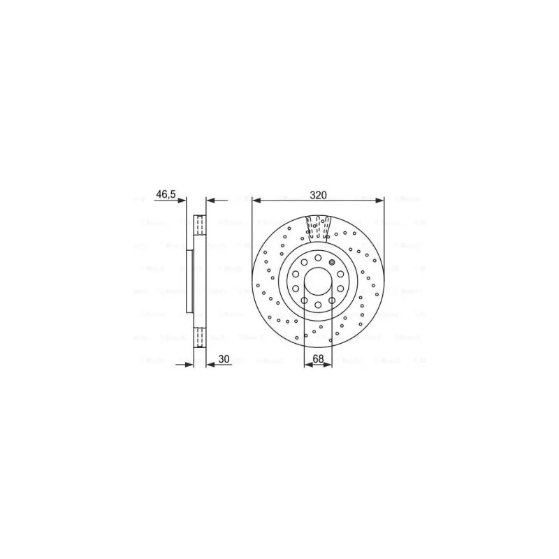 Stabdžių diskas  BOSCH 0 986 479 258