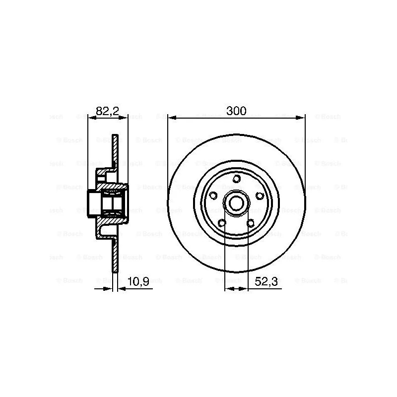 Stabdžių diskas  BOSCH 0 986 479 280