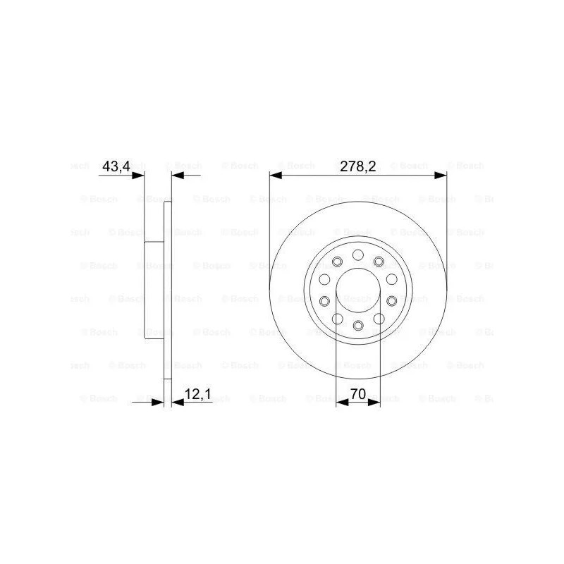 Stabdžių diskas  BOSCH 0 986 479 292