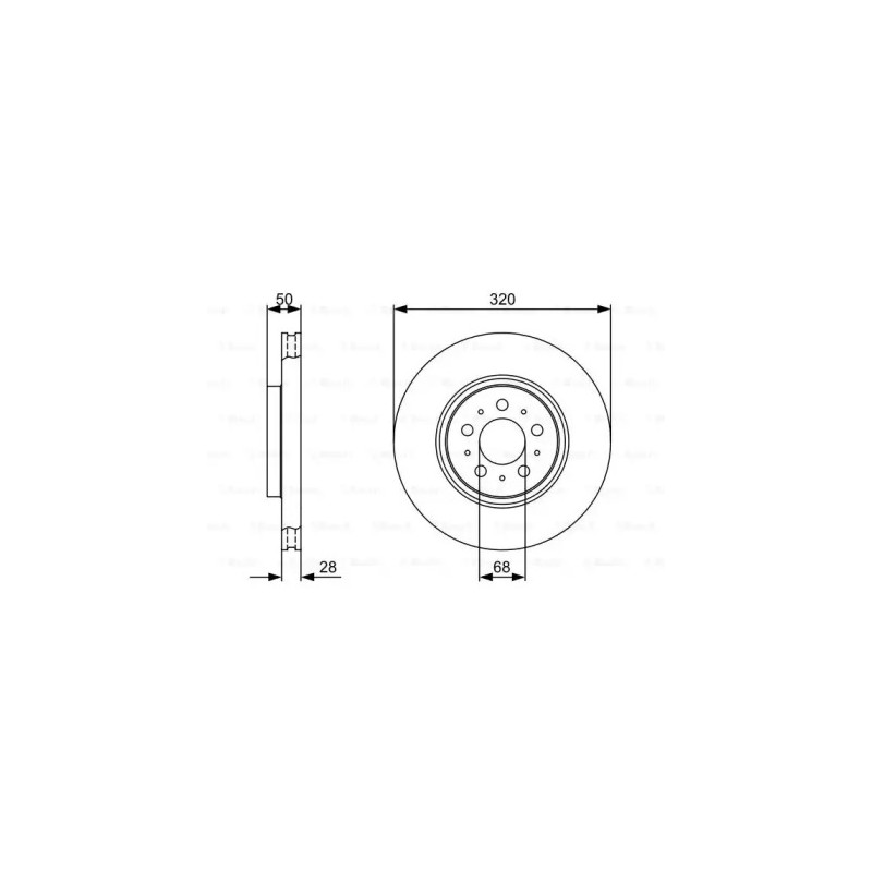 Stabdžių diskas  BOSCH 0 986 479 321