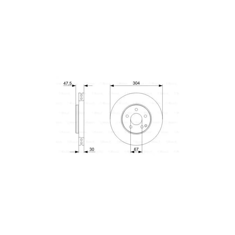 Stabdžių diskas  BOSCH 0 986 479 333