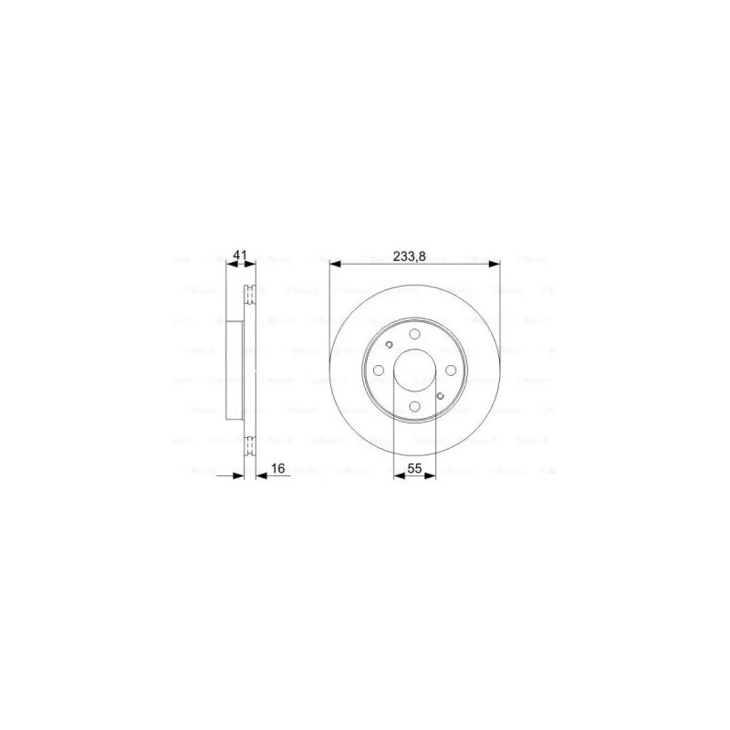Stabdžių diskas  BOSCH 0 986 479 352