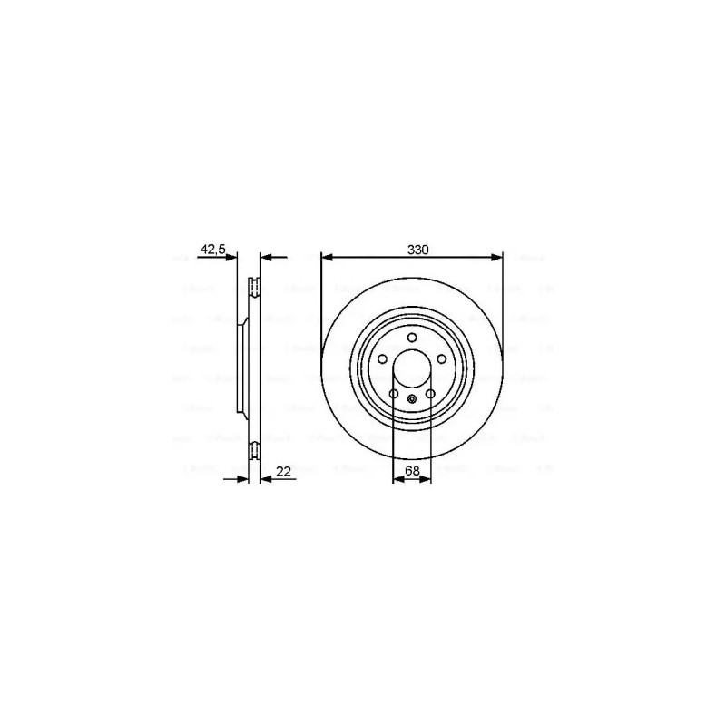 Stabdžių diskas  BOSCH 0 986 479 457