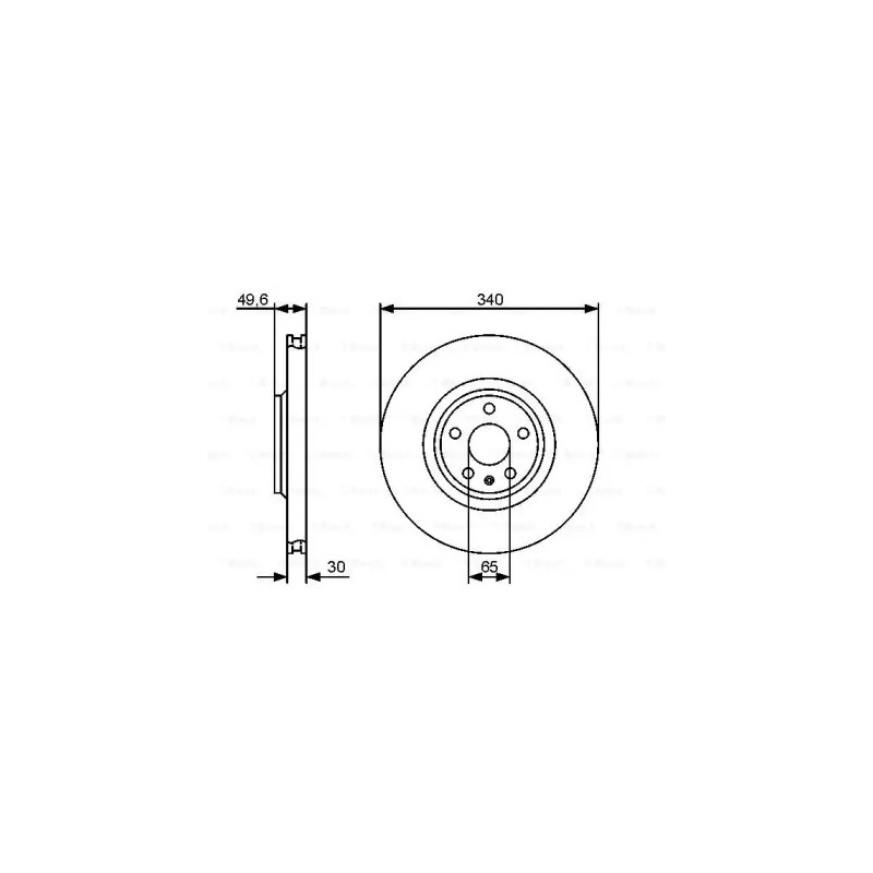 Stabdžių diskas  BOSCH 0 986 479 464