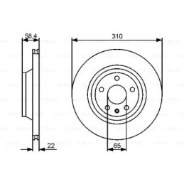 Stabdžių diskas  BOSCH 0 986 479 466