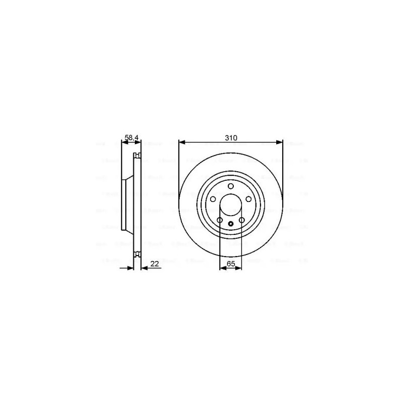Stabdžių diskas  BOSCH 0 986 479 466