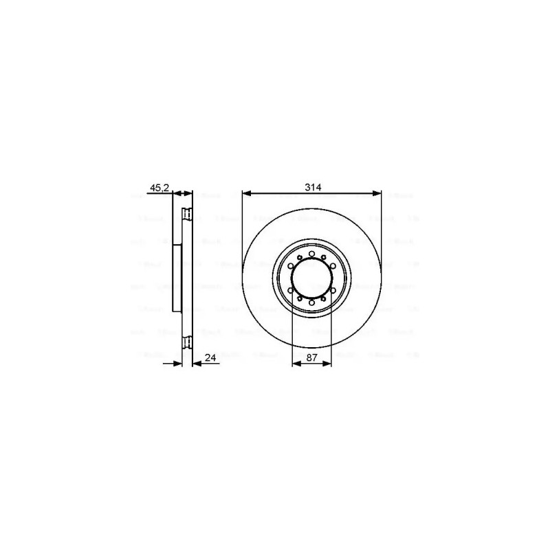 Stabdžių diskas  BOSCH 0 986 479 469